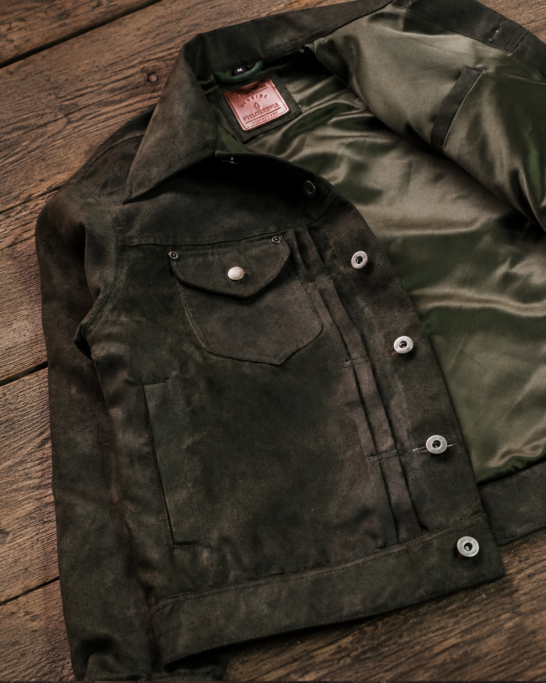 Type 2 Suede Jacket - Army Green - Image 2