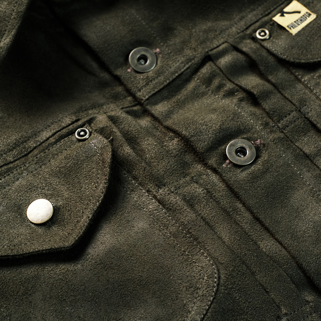 Type 2 Suede Jacket - Army Green - Image 3