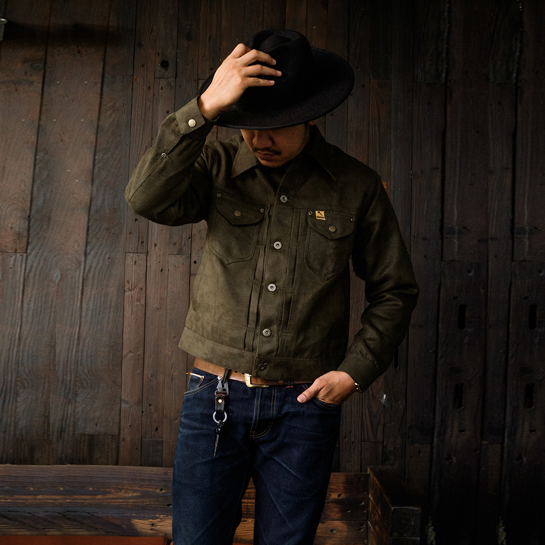 Type 2 Suede Jacket - Army Green - Image 4