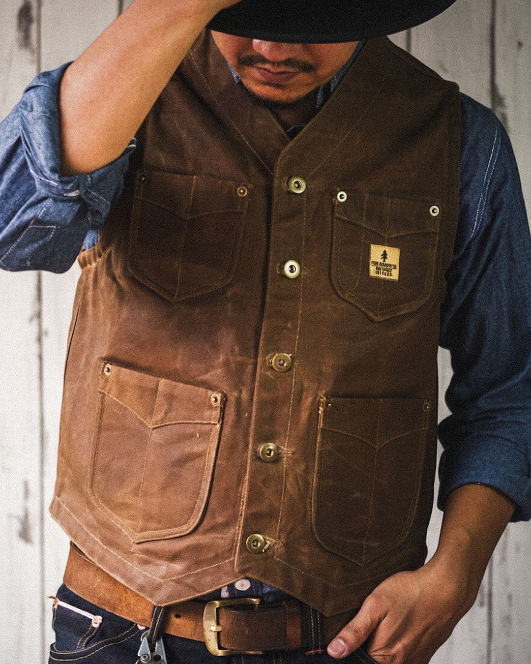 THE CABIN VEST - Wax Canvas (MTO) - Image 5