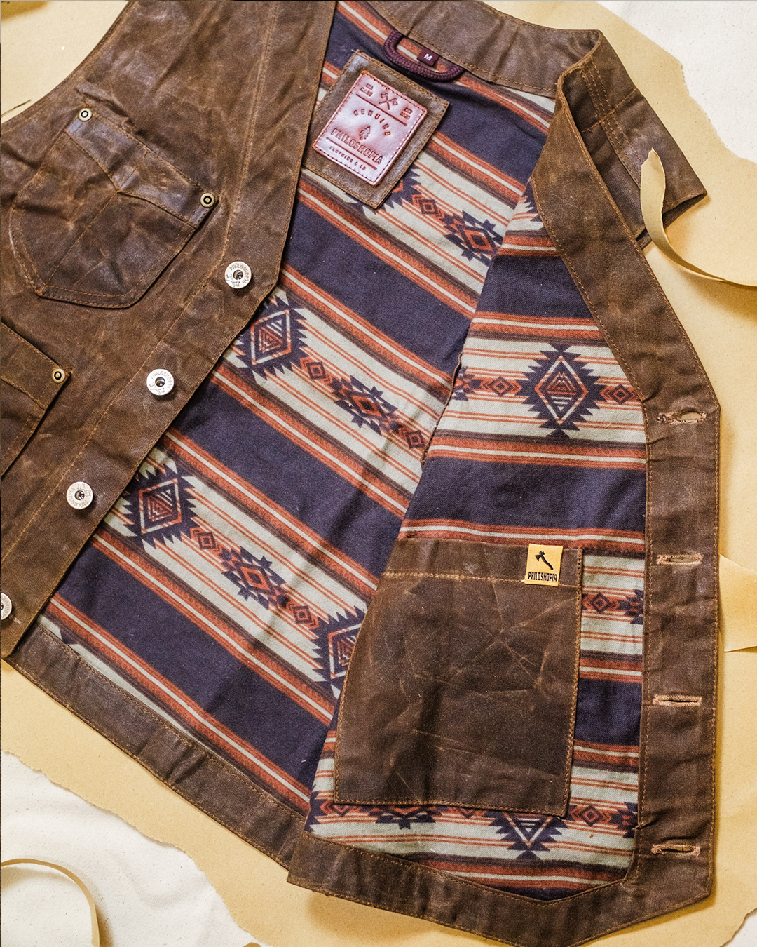 THE CABIN VEST - Wax Canvas (MTO) - Image 2